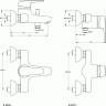Смеситель для ванны/душа IDEAL STANDARD CERASPRINT 2012 B9566AA
